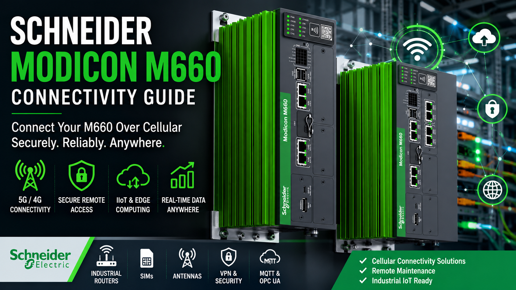 Schneider Modicon M660 Cellular Connectivity