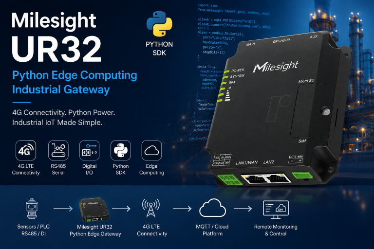 Milesight UR32 4G Python Edge Computing