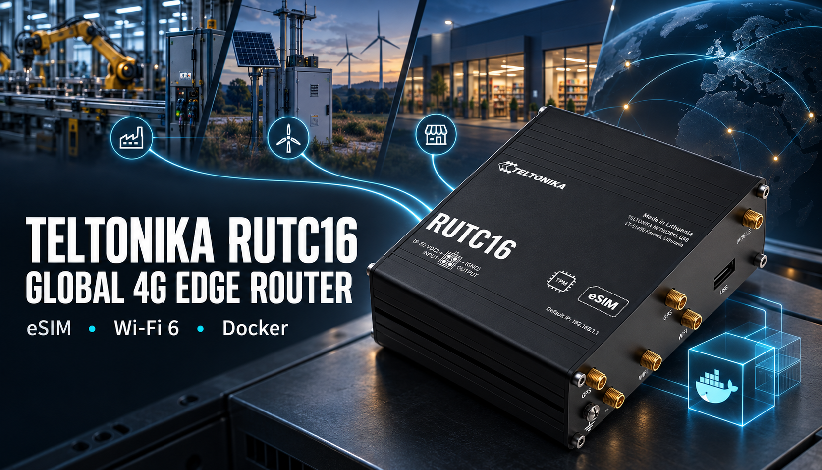 Teltonika RUTC16 Edge 4G Router